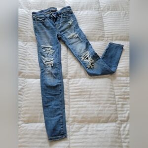 NWT American Eagle 00 24W Regular Jegging Next Level Stretch Med Wash